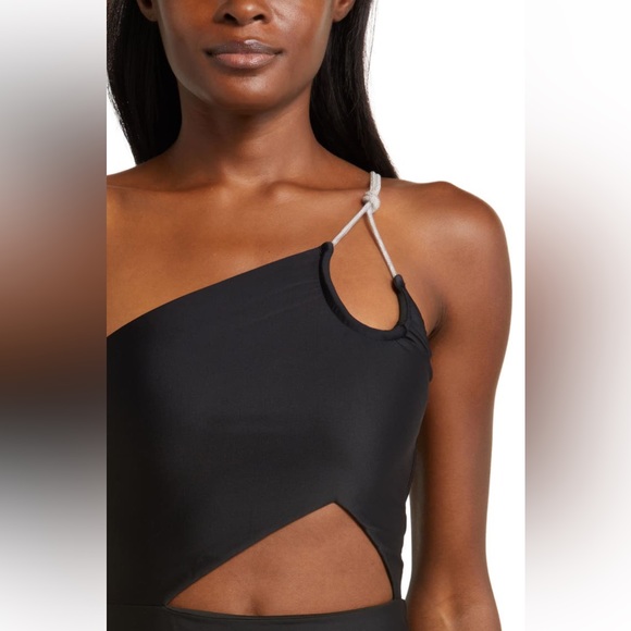 Ramy Brook India One-Shoulder One-piece Swimsuit, Black, Medium, $238 - Picture 4 of 10